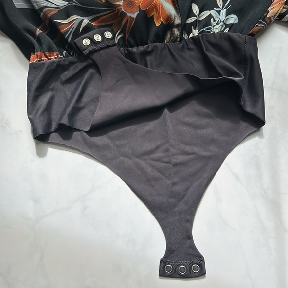 Zara Floral Bodysuit Sz S - Picture 8 of 8